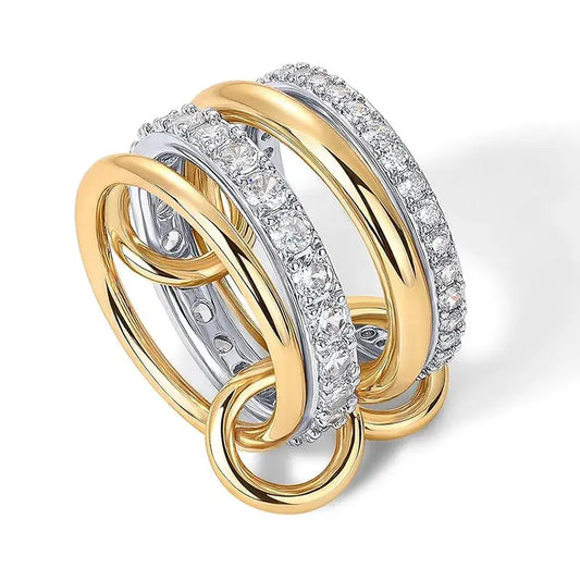 Gold Plated Stackable Rings 1