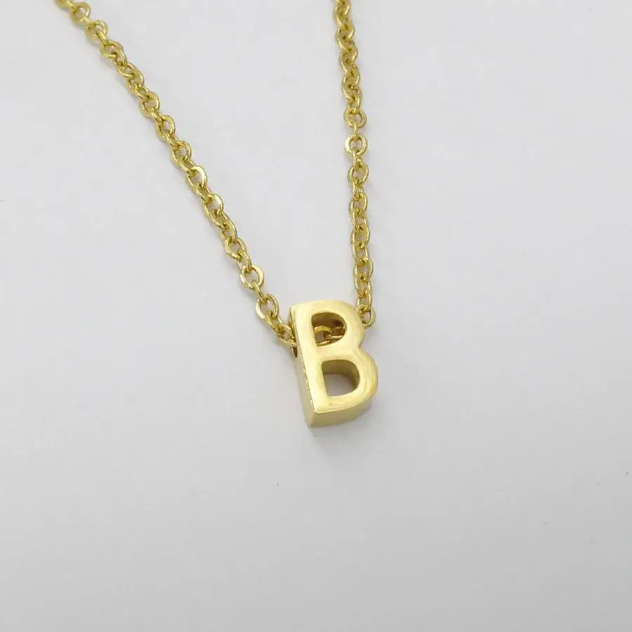 The Big B Pendant Necklace is a great choice for you.