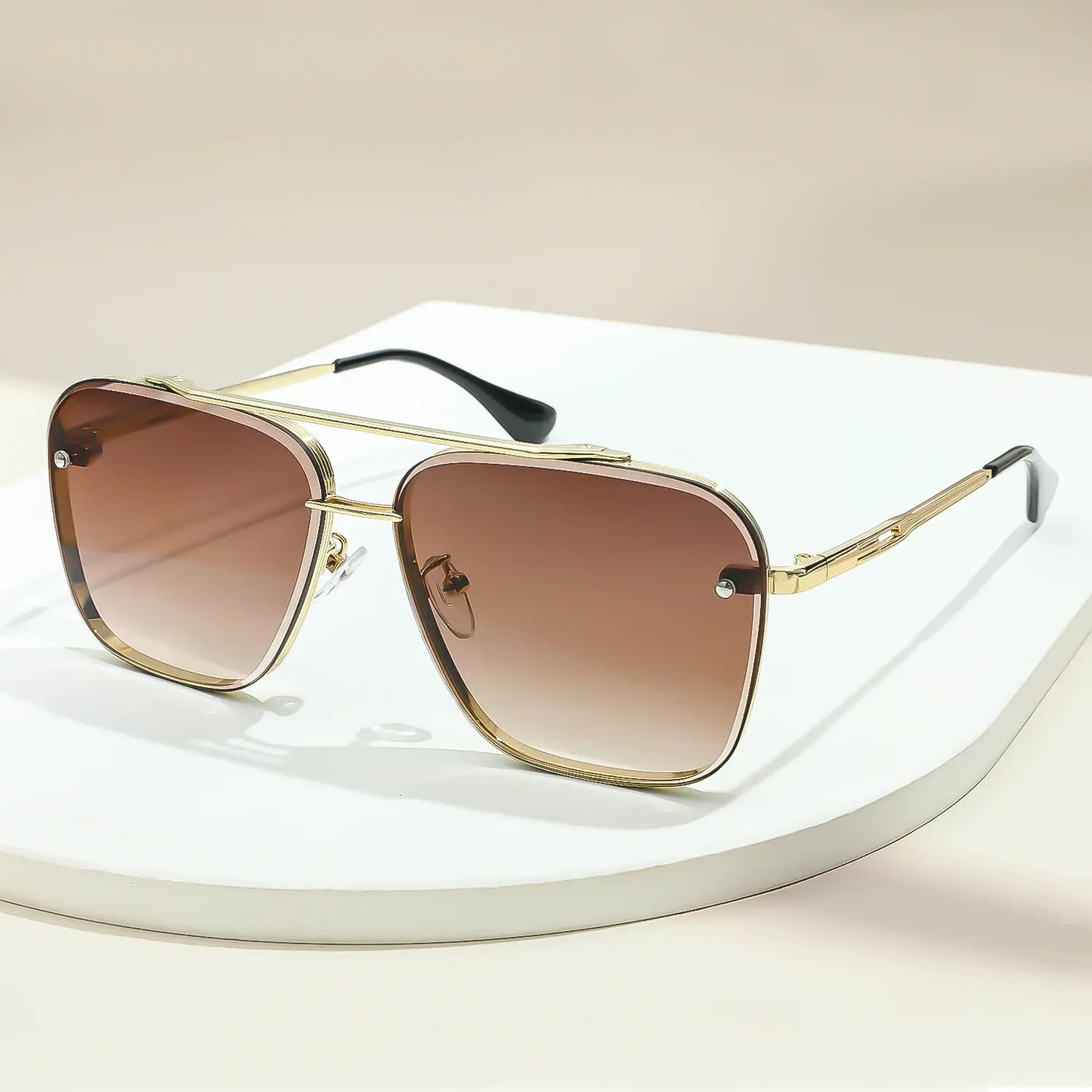 Metal Punk Square Sunglasses for Women | UV400 Driving Goggles