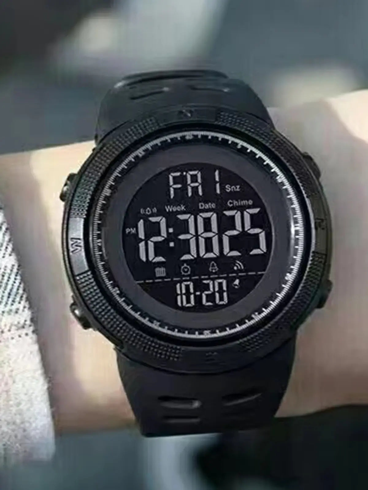 Men's Sports Digital Watch Multifunction LED Luminous Waterproof Fashion Watch for Boys and Teens