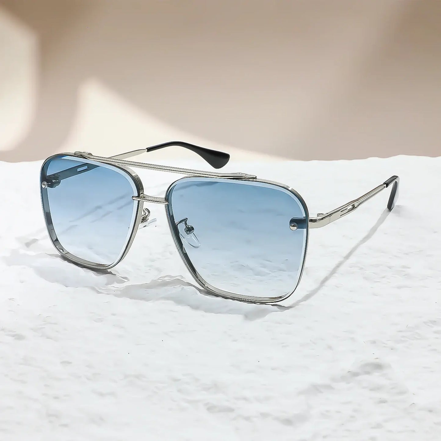Metal Punk Square Sunglasses for Women | UV400 Driving Goggles