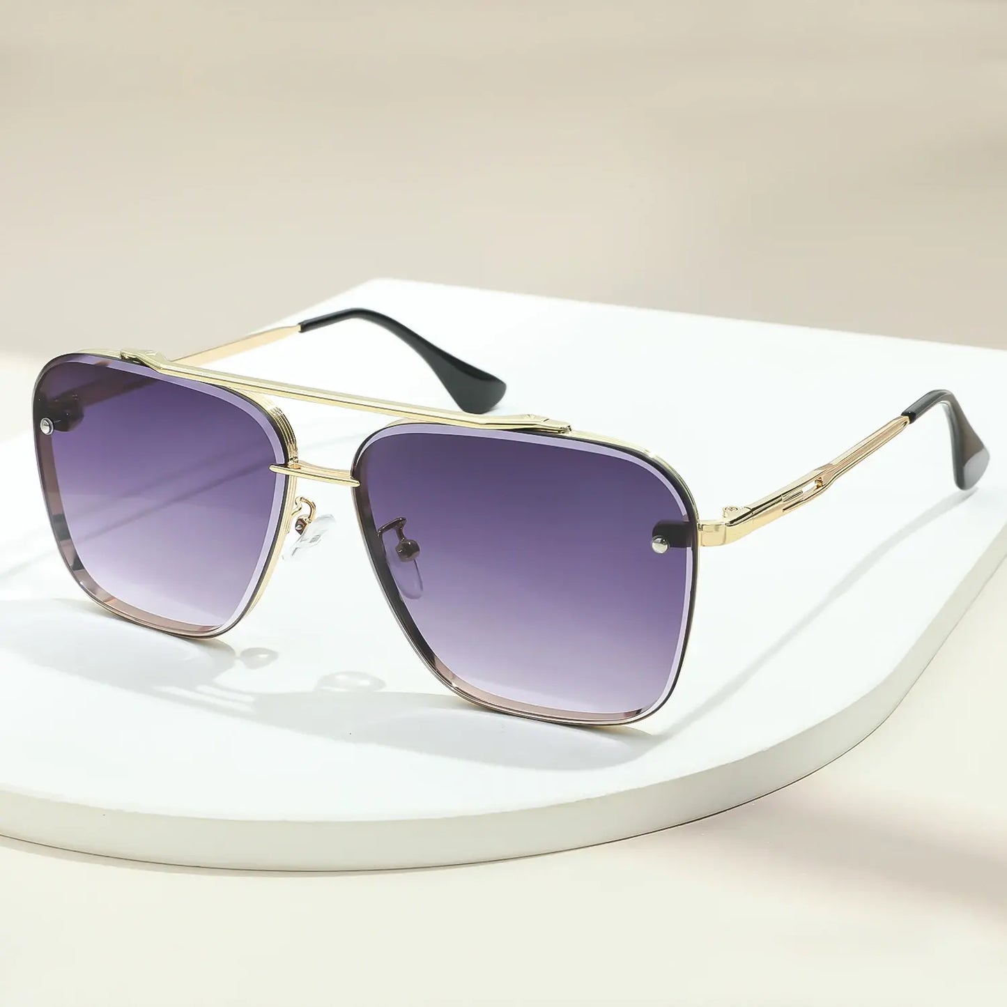 Metal Punk Square Sunglasses for Women | UV400 Driving Goggles