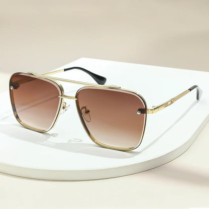 Metal Punk Square Sunglasses for Women | UV400 Driving Goggles