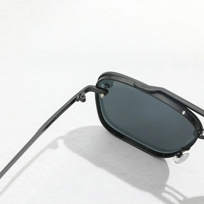 Metal Punk Square Sunglasses for Women | UV400 Driving Goggles